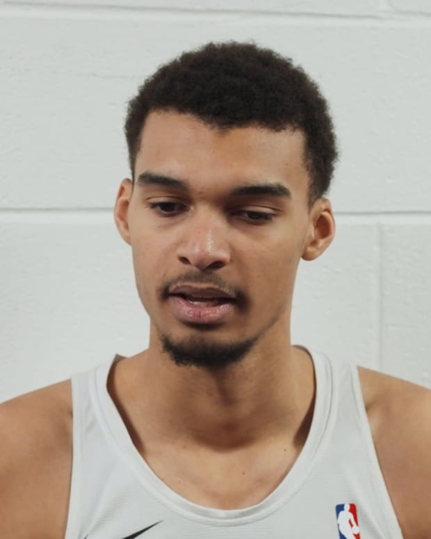 Victor Wembanyama Speaks On Wizards Victory, Back-to-Back (Credit: San Antonio Spurs)